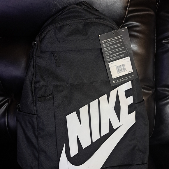 Nike Other - Nike Black Backpack with White Logo